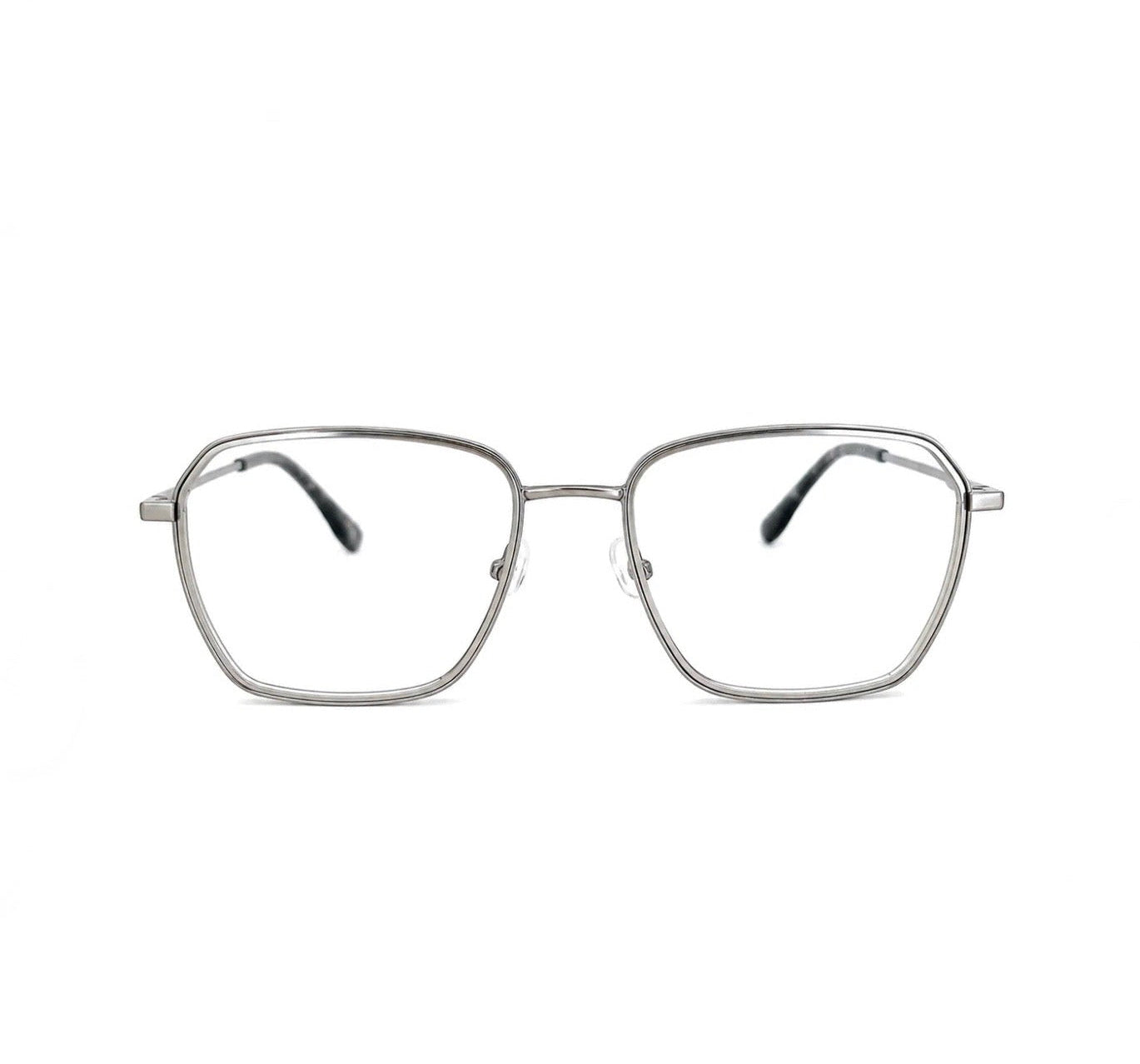 Carvani - óculos de grau oval aço