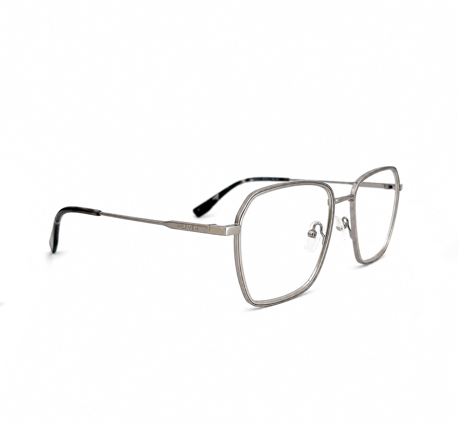Carvani - óculos de grau oval aço
